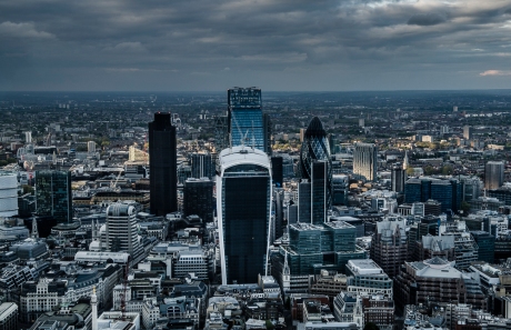 London, Aerial views, aerial photograph, aerial, city view, Gherkin, City of London, Financial Quarter