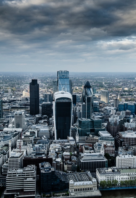 London, Aerial views, city of london, aerial photograph, aerial, city view, Gherkin, Financial District London